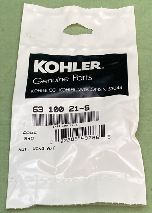 NEW GENUINE KOHLER 63 100 21-S NUT, WING A/C