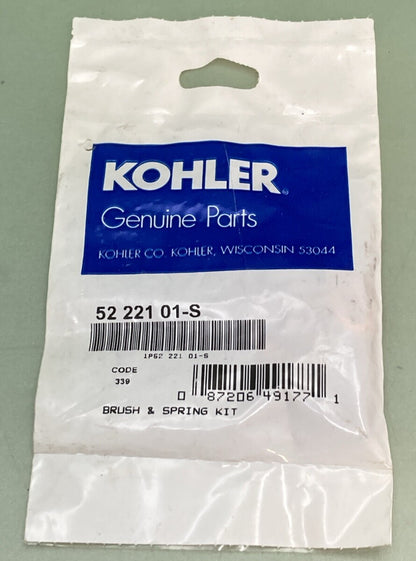 NEW GENUINE KOHLER 52 221 01-S BRUSH & SPRING KIT