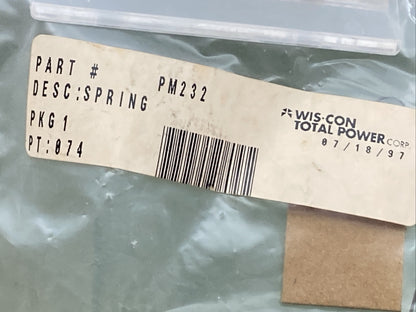 NEW GENUINE WISCONSIN CONTINENTAL PM232 SPRING