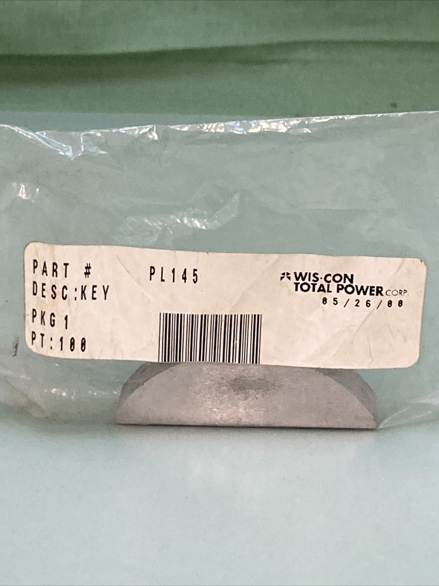NEW GENUINE WISCONSIN CONTINENTAL PL145 KEY WOODRUFF