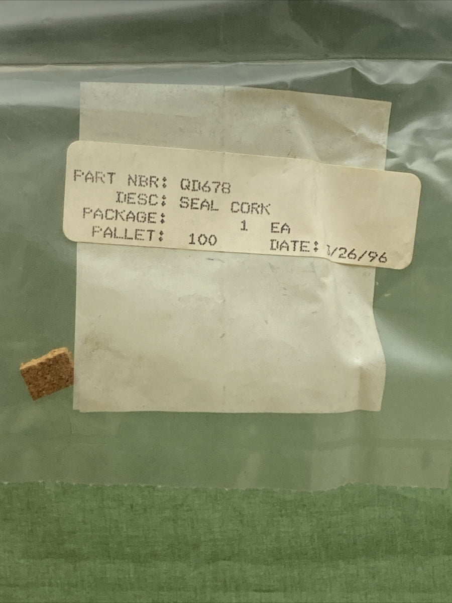 NEW REPLACES WISCONSIN CONTINENTAL QD678 SEAL CORK