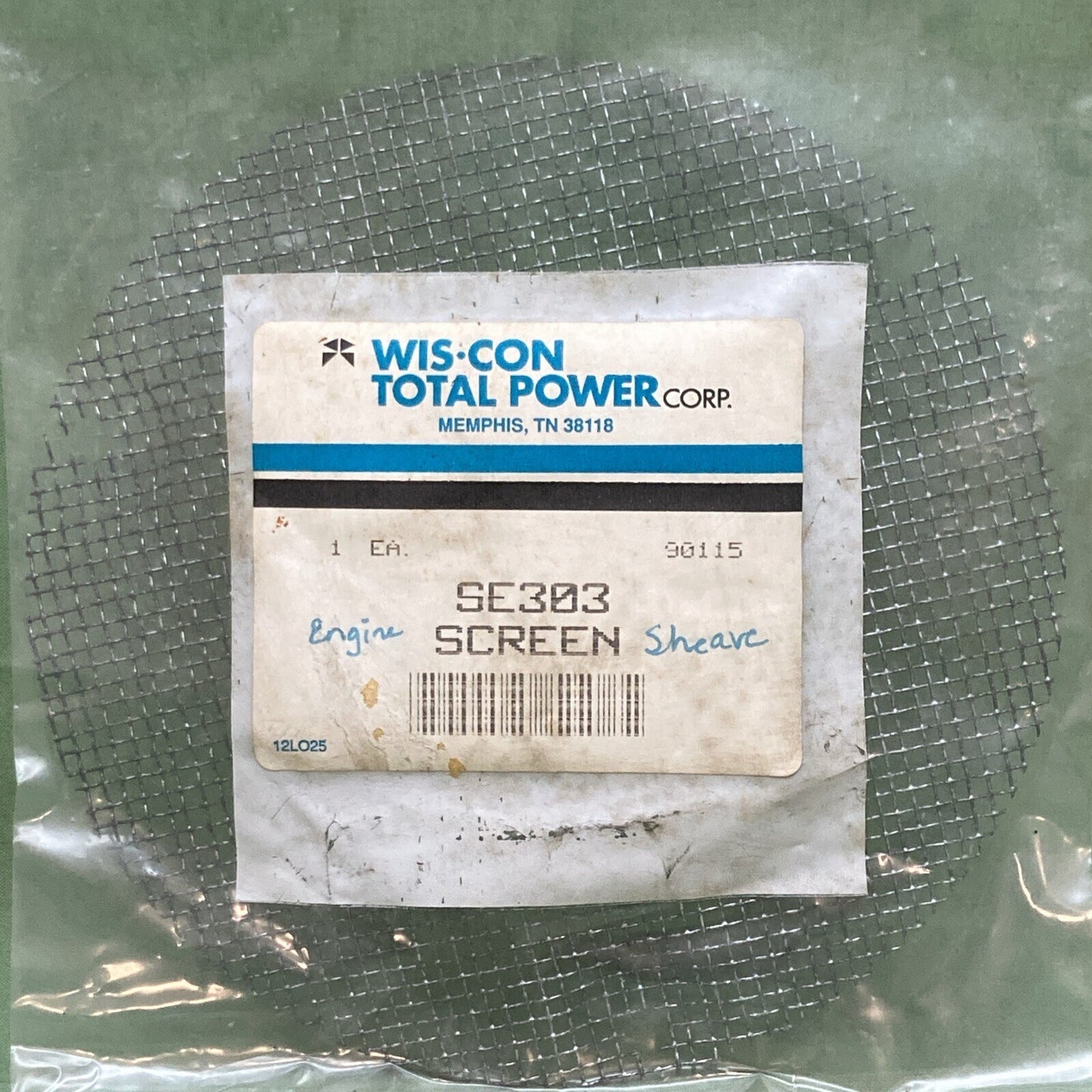 NEW GENUINE WIS-CON TOTAL POWER SE303 ENGINE SCREEN SHEAVE