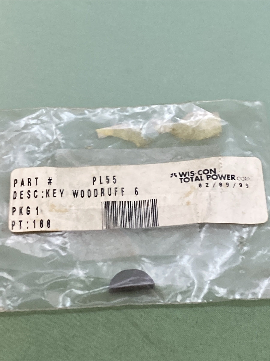 NEW GENUINE WISCONSIN CONTINENTAL PL55 KEY WOODRUFF 6