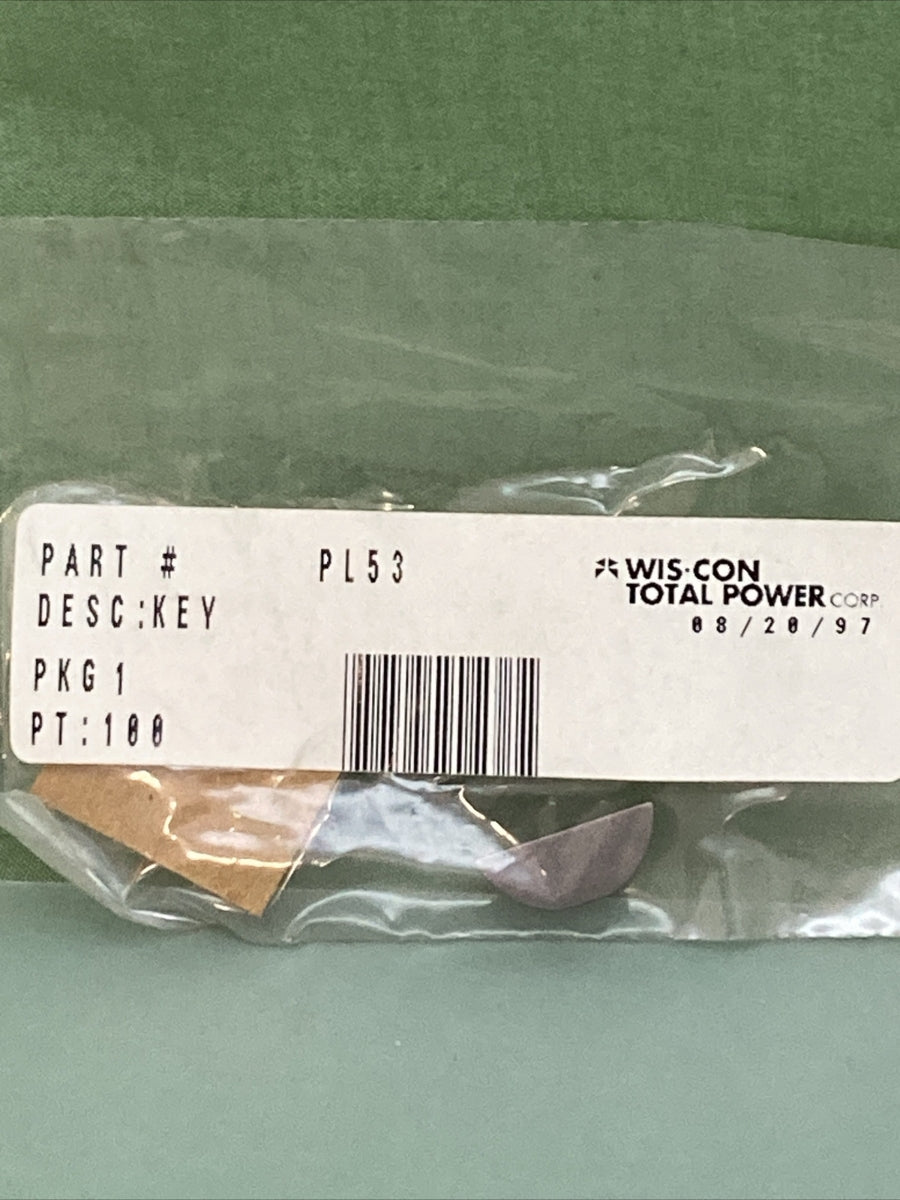 NEW GENUINE WISCONSIN CONTINENTAL PL53 KEY WOODRUFF 8