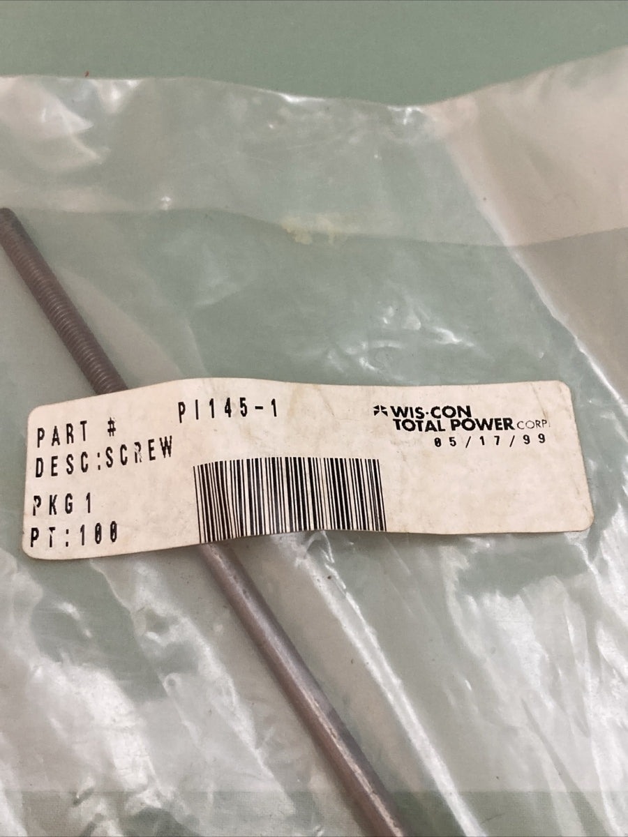 NEW GENUINE WIS-CON TOTAL POWER PI145-1 SCREW ADJ #10-32X6 3/4 SUPERCEDES PI145