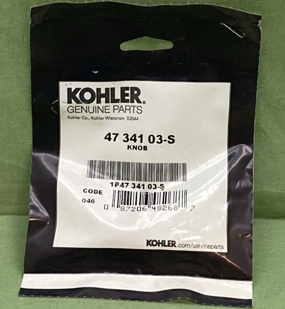 NEW GENUINE KOHLER 47 341 03-S KNOB