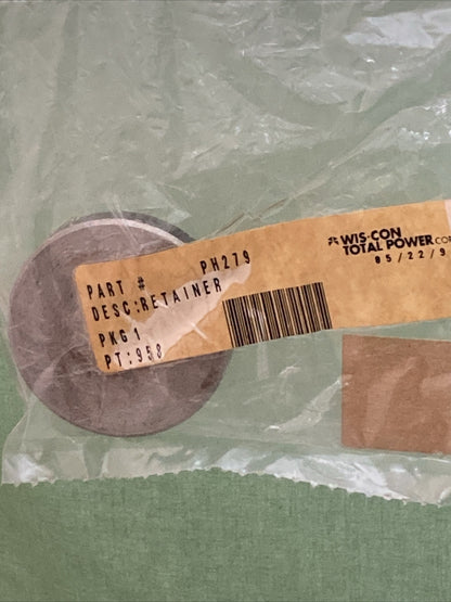 NEW GENUINE WIS-CON TOTAL POWER PH279 RETAINER HUB