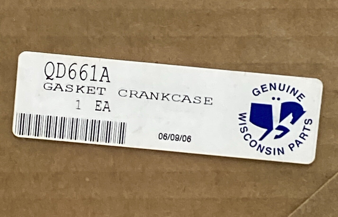 NEW GENUINE WISCONSIN CONTINENTAL QD661A GASKET G/C SPACER-C'CASE