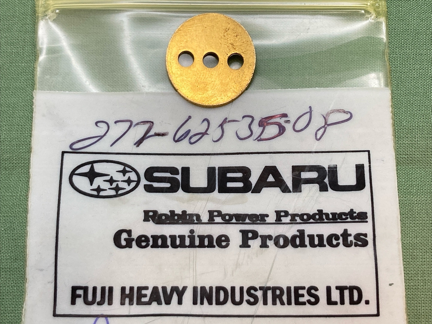 NEW GENUINE SUBARU ROBIN 277-62535-08 THROTTLE VALVE EX 17;21