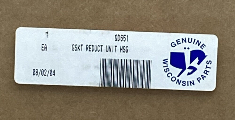 NEW GENUINE WISCONSIN CONTINENTAL QD651 GASK REDUCT UNIT HOUSING