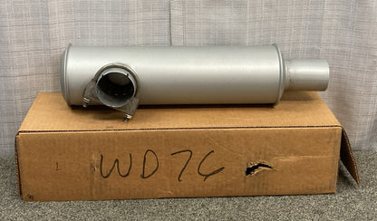 NEW REPLACES WISCONSIN CONTINENTAL WD76 MUFFLER EXHAUST WITH CLAMP