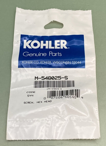 NEW GENUINE KOHLER M-548025-S SCREW, HEX HEAD