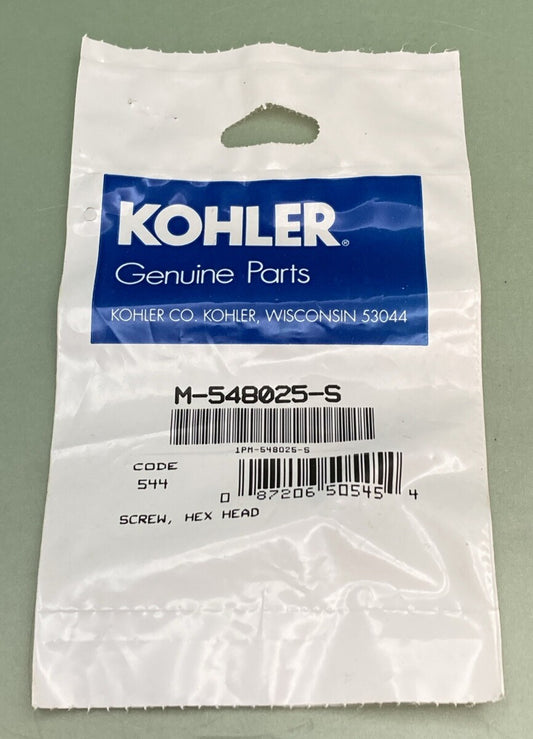 NEW GENUINE KOHLER M-548025-S SCREW, HEX HEAD