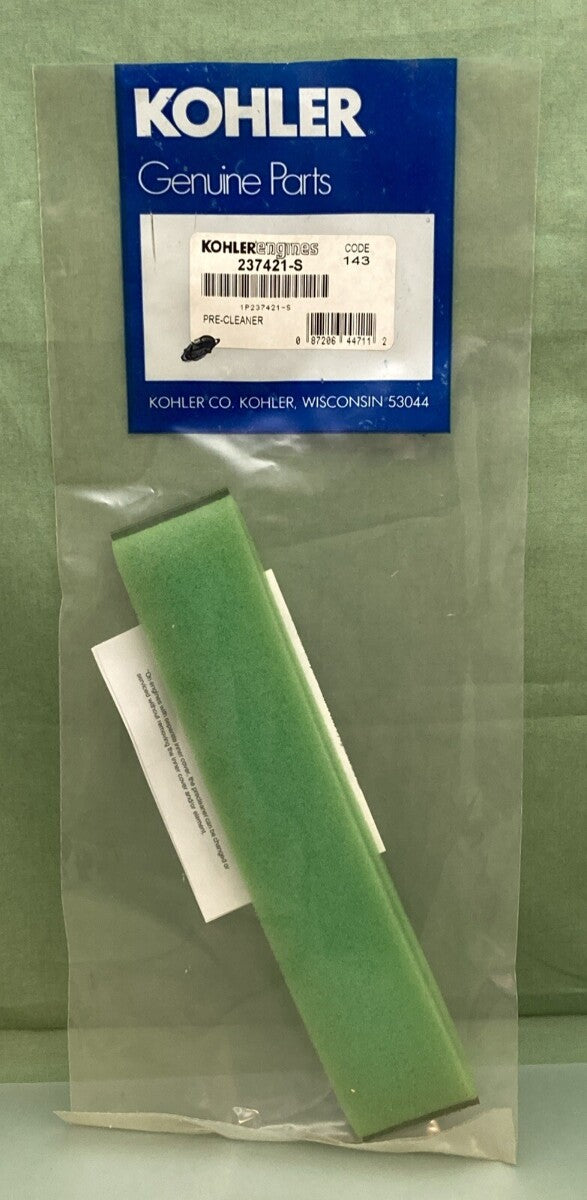 QTY 2 NEW GENUINE KOHLER 237421-S PRE-CLEANER