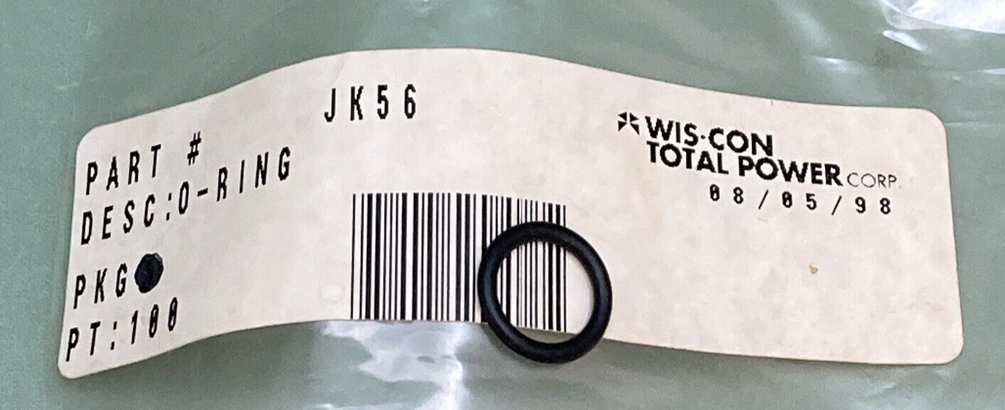 NEW GENUINE WIS-CON TOTAL POWER  JK56 O RING .38IDX.50OD
