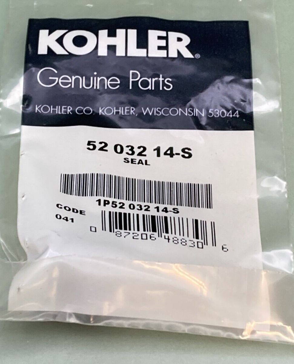 NEW GENUINE KOHLER 52 032 14-S SEAL, RUBBER