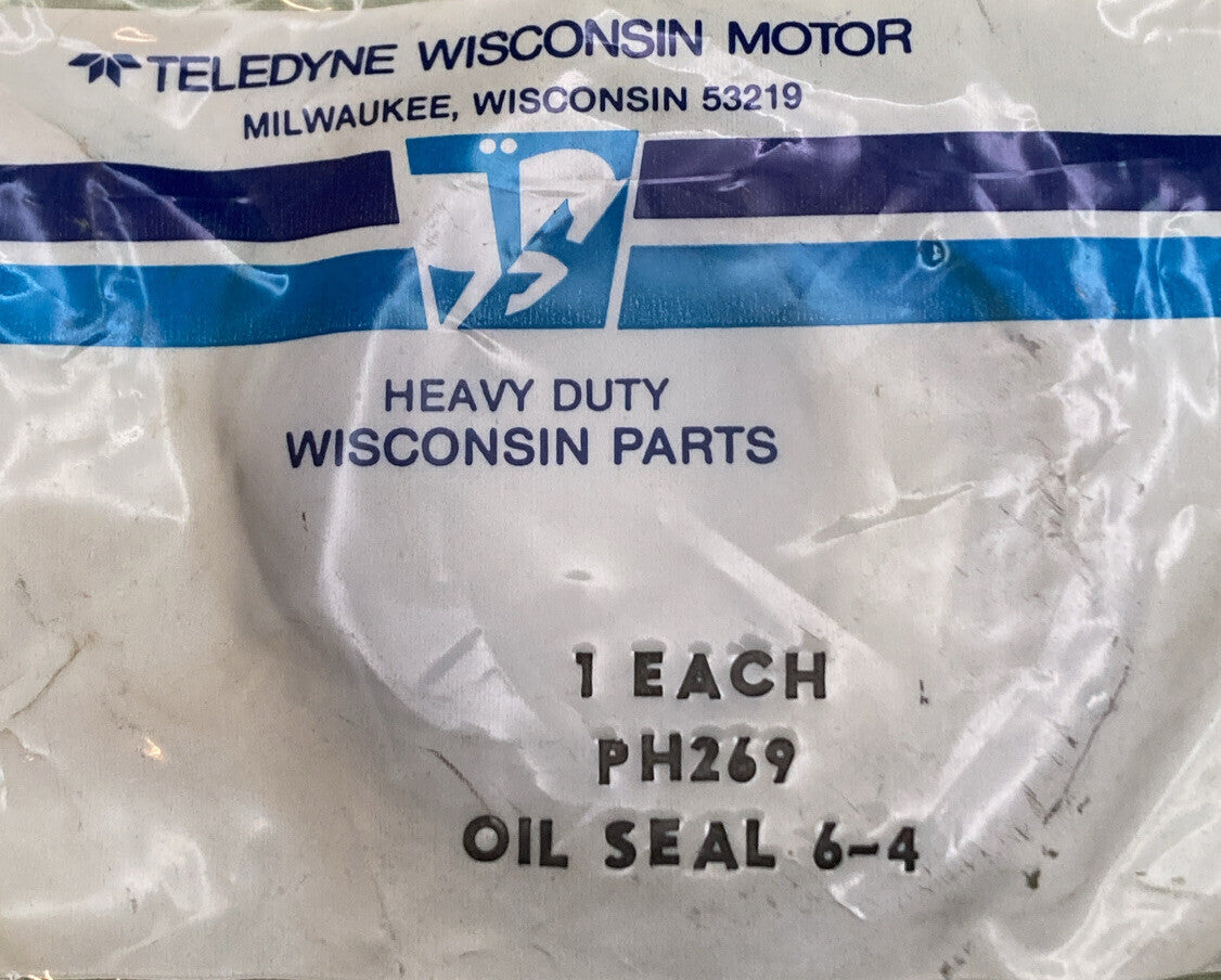 NEW GENUINE TELEDYNE WISCONSIN PH269 OIL SEAL 6-4, 1 3/4