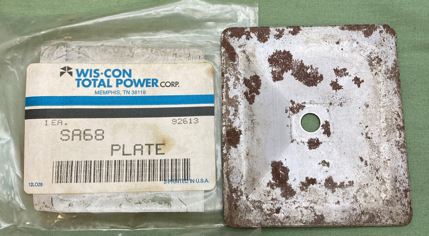 NEW GENUINE WIS-CON TOTAL POWER SA68 COVER PLATE VALVE INSPECT