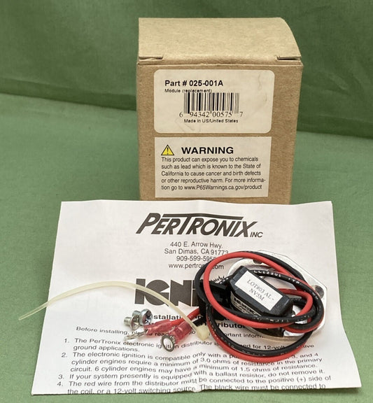 NEW GENUINE PERTRONIX 025-001A MODULE REPLACEMENT