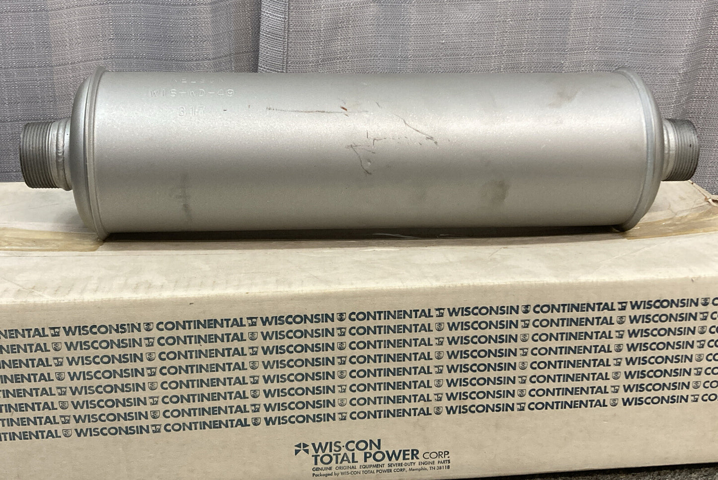 NEW GENUINE WIS-CON TOTAL POWER WD49 MUFFLER, EXHAUST