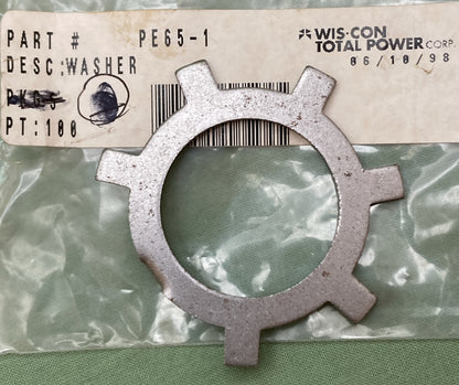 NEW GENUINE WIS-CON TOTAL POWER PE65-1 WASHER-LK ET 1.28 SPCL
