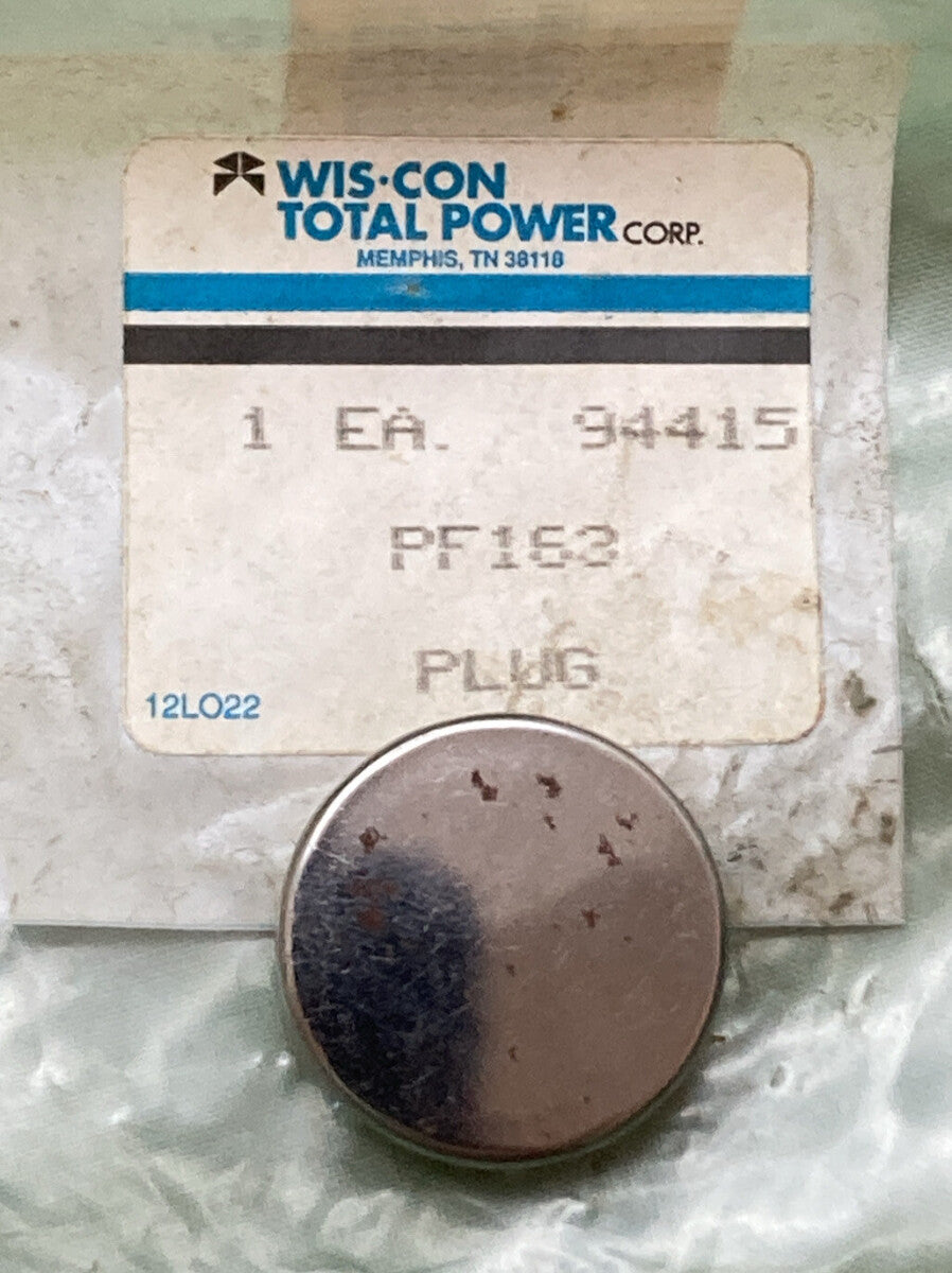 NEW GENUINE WIS-CON TOTAL POWER PF163 PLUG BUTTON 3/4 D