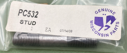 NEW GENUINE WISCONSIN PC532 STUD 7/16" X 2-3/8"