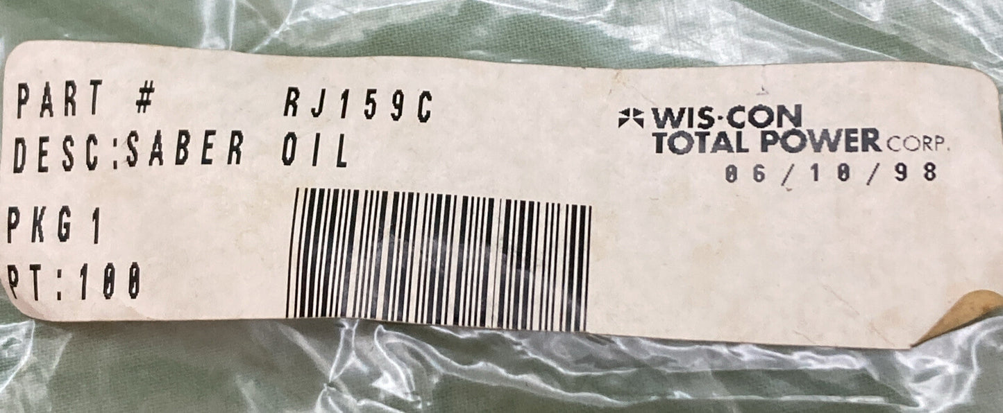 NEW GENUINE WIS-CON TOTAL POWER RJ159C OIL SABER