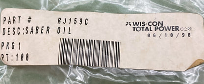 NEW GENUINE WIS-CON TOTAL POWER RJ159C OIL SABER