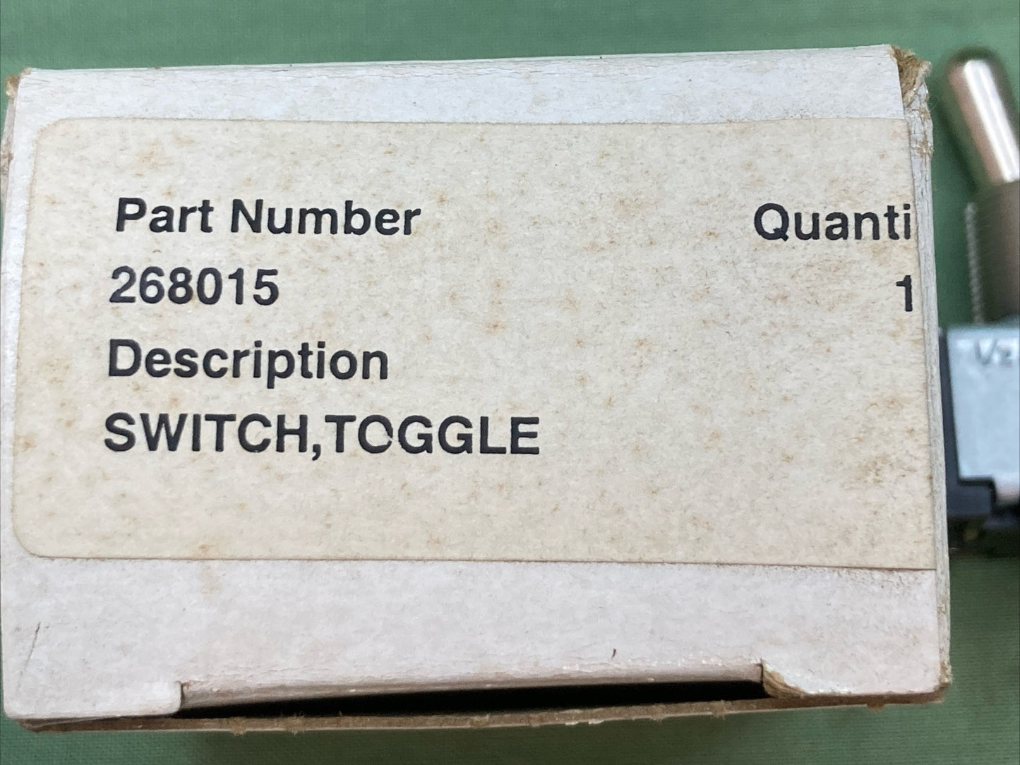 NEW GENUINE KOHLER 268015 SWITCH, TOGGLE, 1 POLE