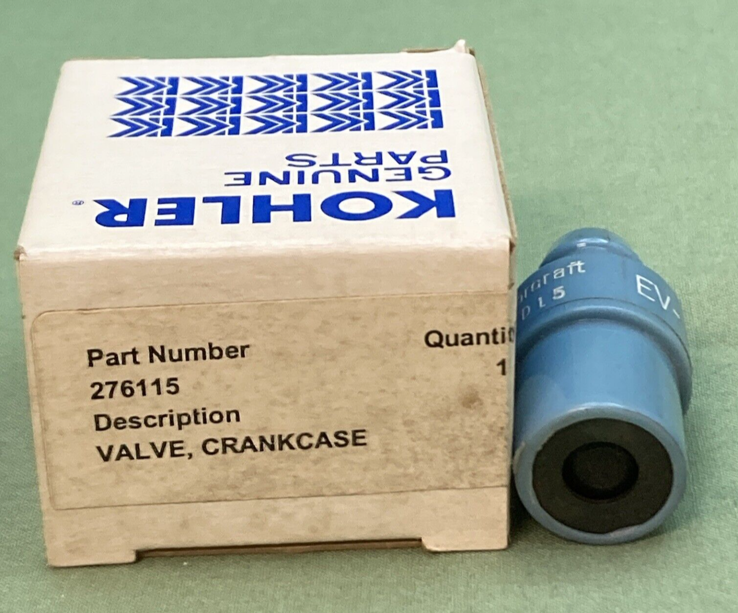 NEW GENUINE KOHLER 276115 VALVE, CRANKCASE