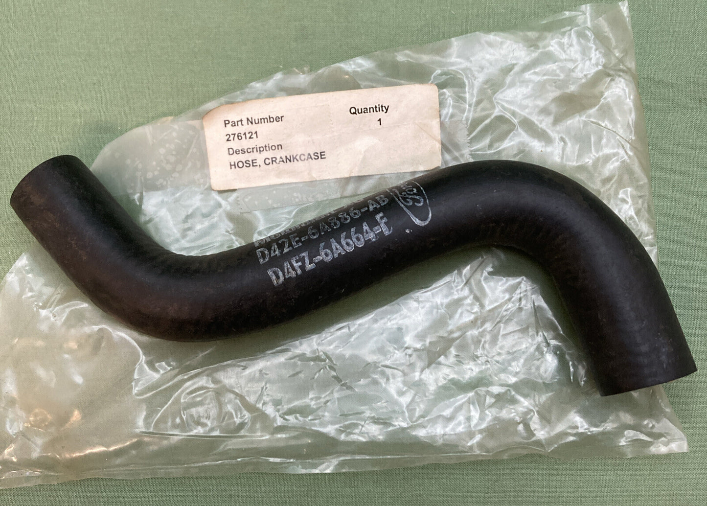 NEW REPLACES KOHLER 276121 HOSE, CRANKCASE, BREATHER