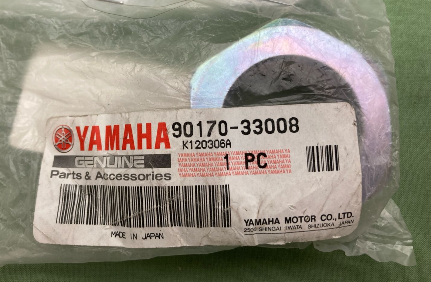 NEW GENUINE YAMAHA 90170-33008 REAR BRAKE CALIPER NUT RAPTOR
