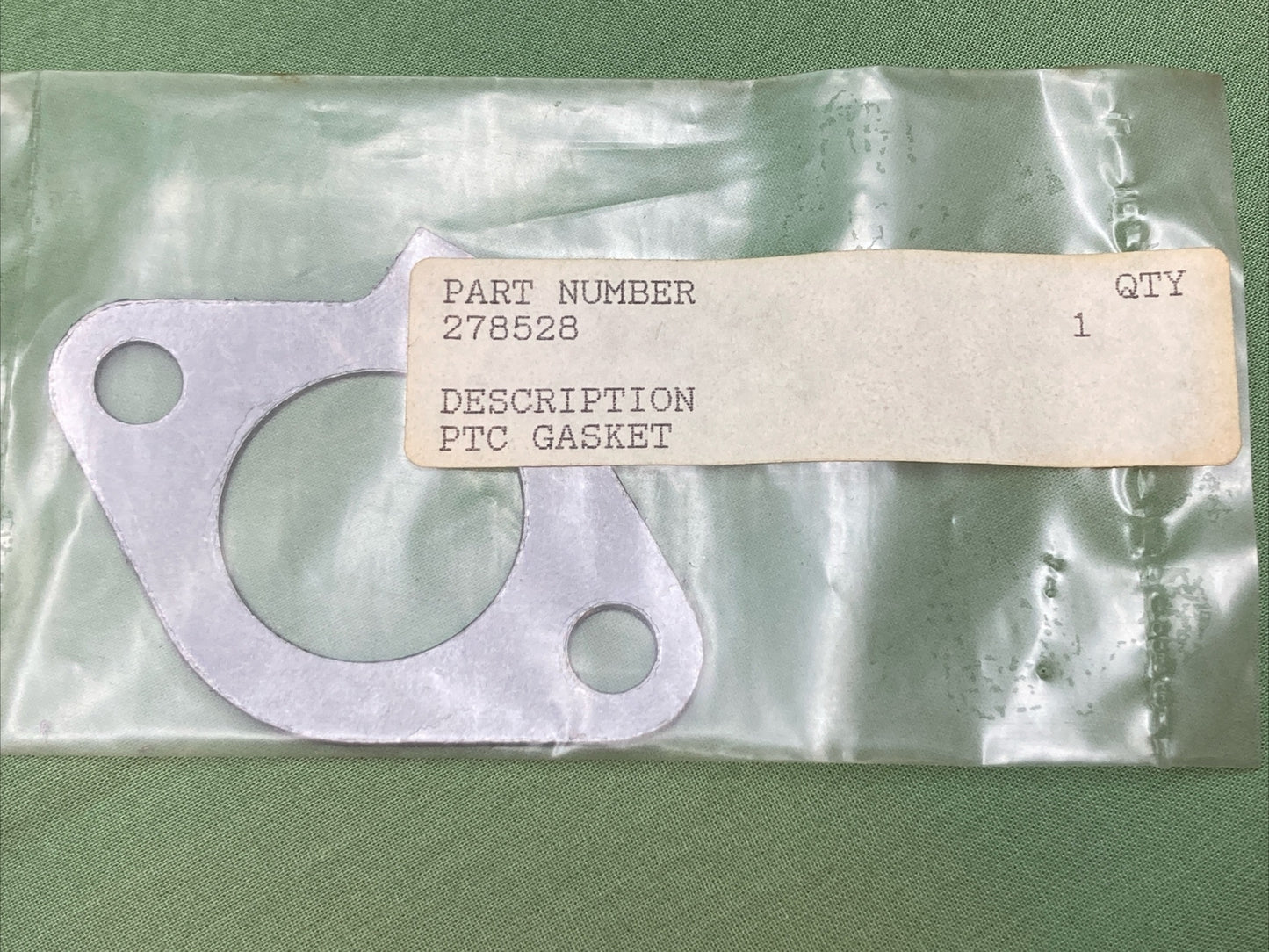 NEW REPLACES KOHLER 278528 GASKET, PTC