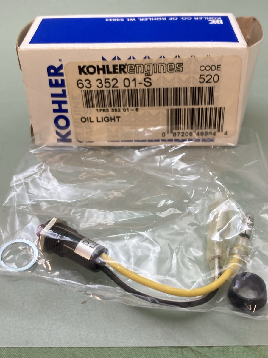NEW GENUINE KOHLER 63 352 01-S OIL LIGHT SUPERCEDES 6335201-S