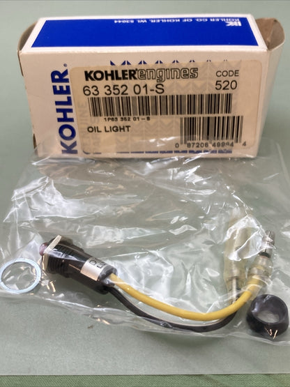 NEW GENUINE KOHLER 63 352 01-S OIL LIGHT SUPERCEDES 6335201-S