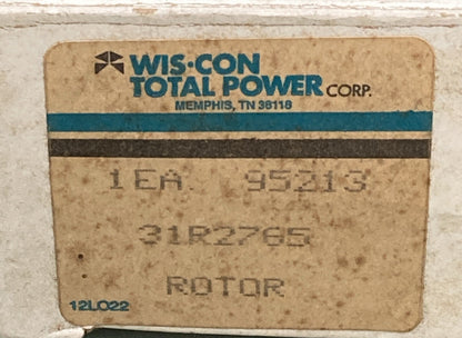 NEW GENUINE WIS-CON TOTAL POWER 31R2765 ROTOR