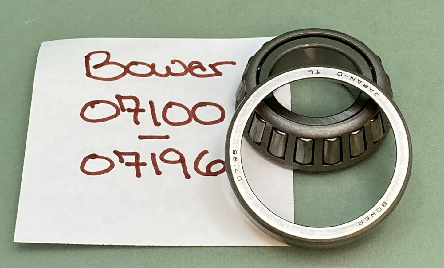 NEW GENUINE BOWER 07100-07196 BEARING SET