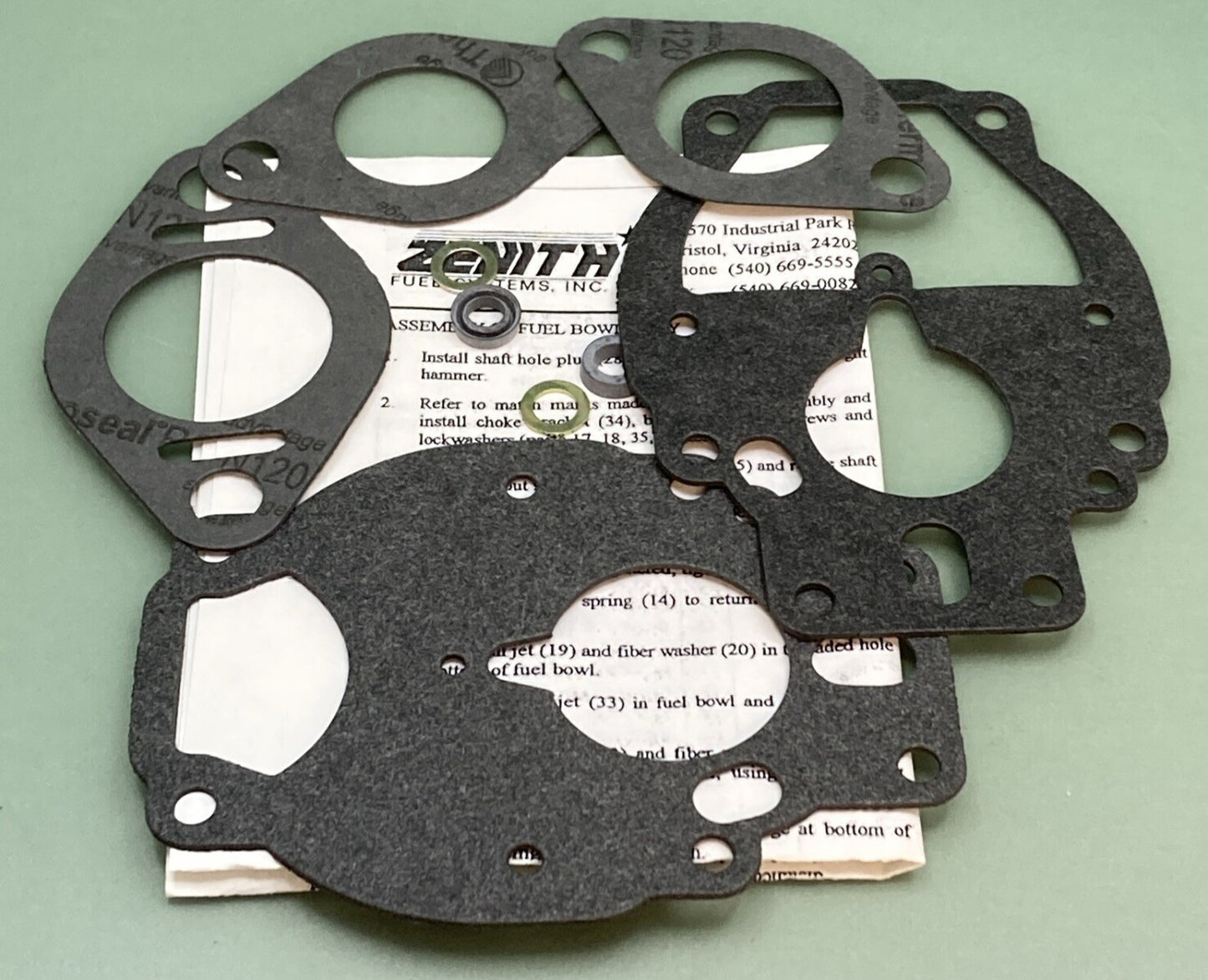 NEW GENUINE ZENITH FUEL SYSTEMS ZENITH K2127 CARBURETOR REBUILD KIT