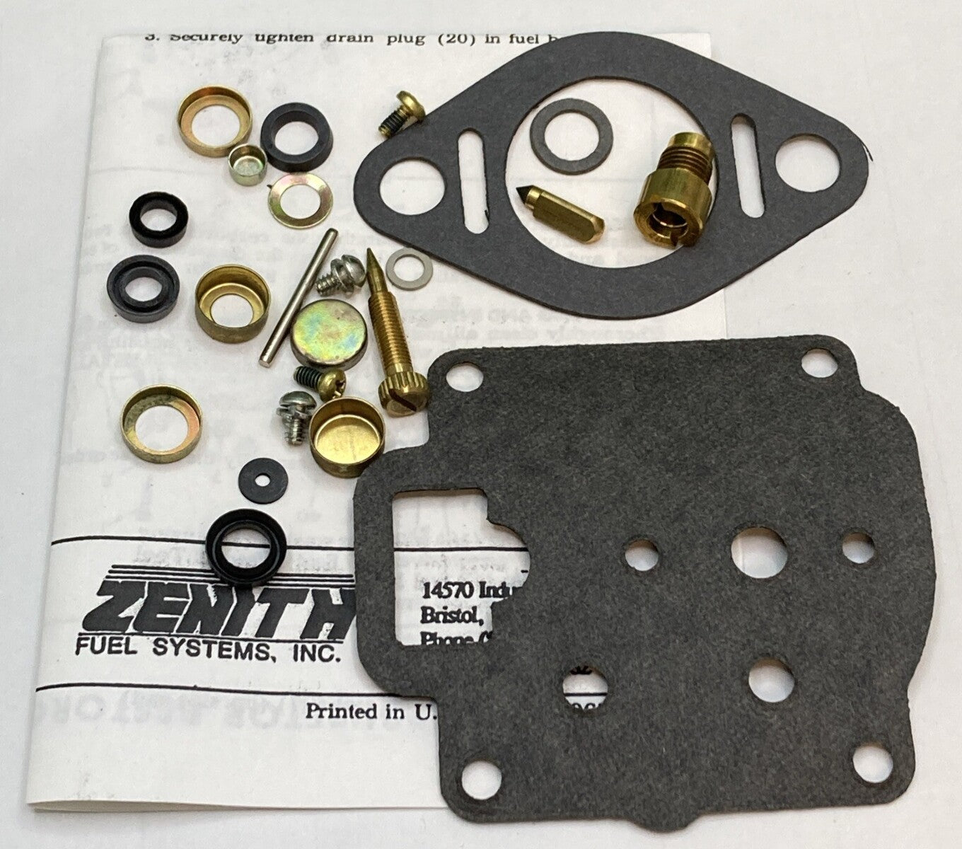 NEW GENUINE ZENITH FUEL SYSTEMS K2128 CARBURETOR KIT