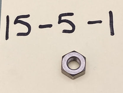 NEW REPLACES BARNES 15-5-1  NUT,HEX,1/4-20,18-8SS