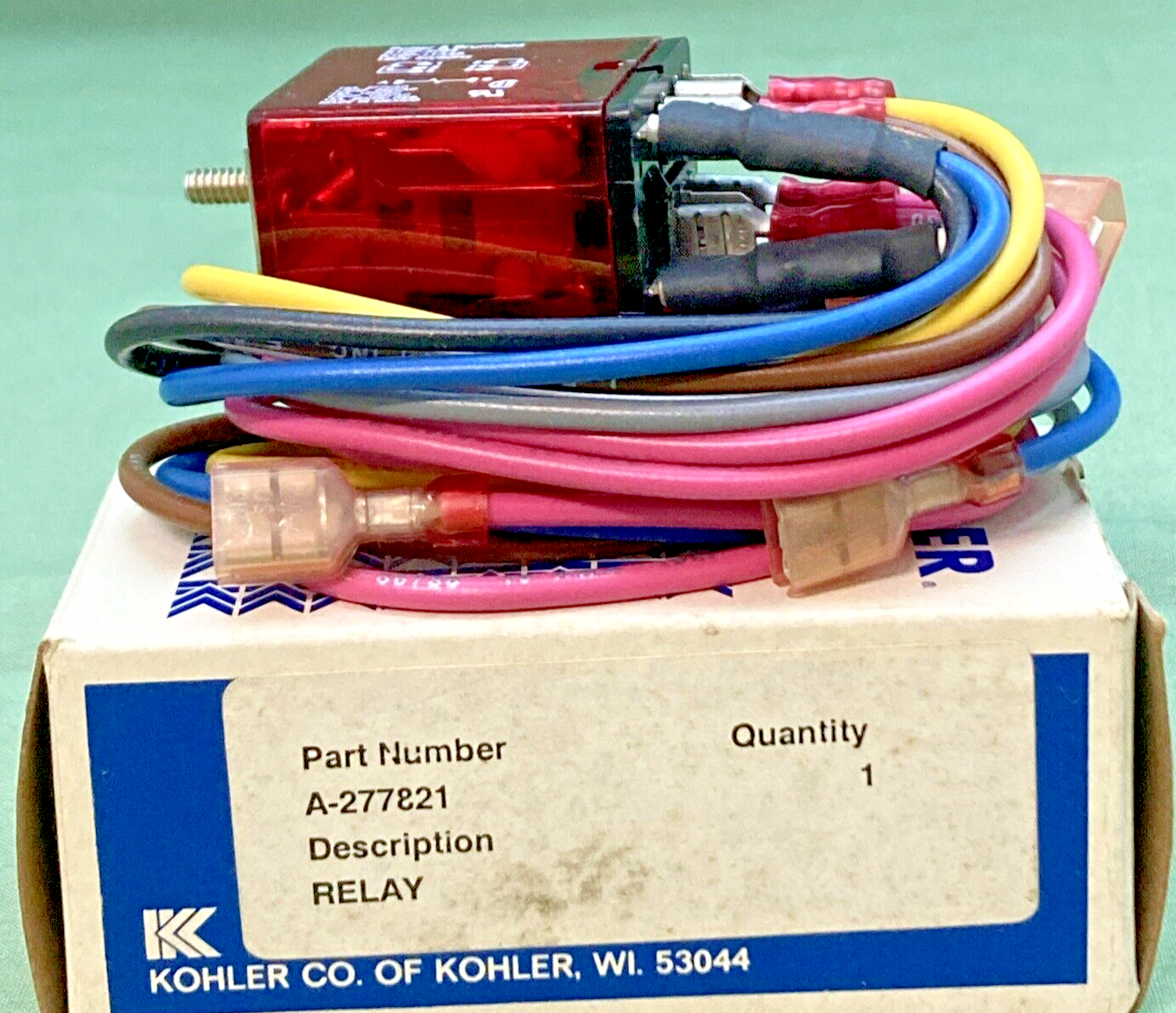 NEW GENUINE KOHLER A-277821 RELAY