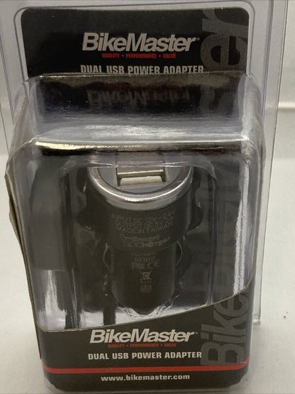 NEW GENUINE BIKEMASTER 152234 DUAL USB POWER ADAPTER