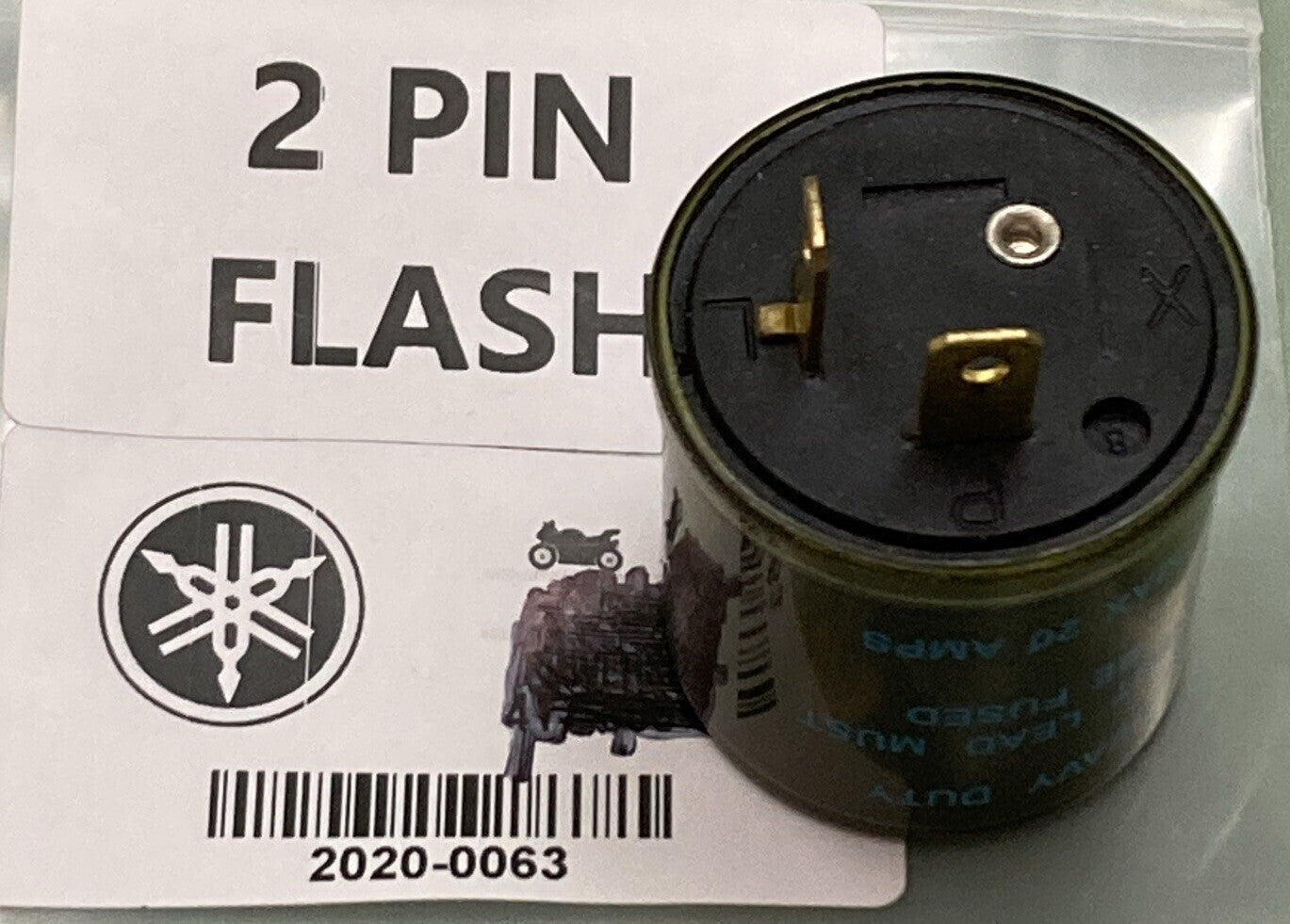NEW REPLACES K&S 2020-0063 2 PRONG FLASHER RELAY, ELECTRONIC TYPE. 12 VOLT