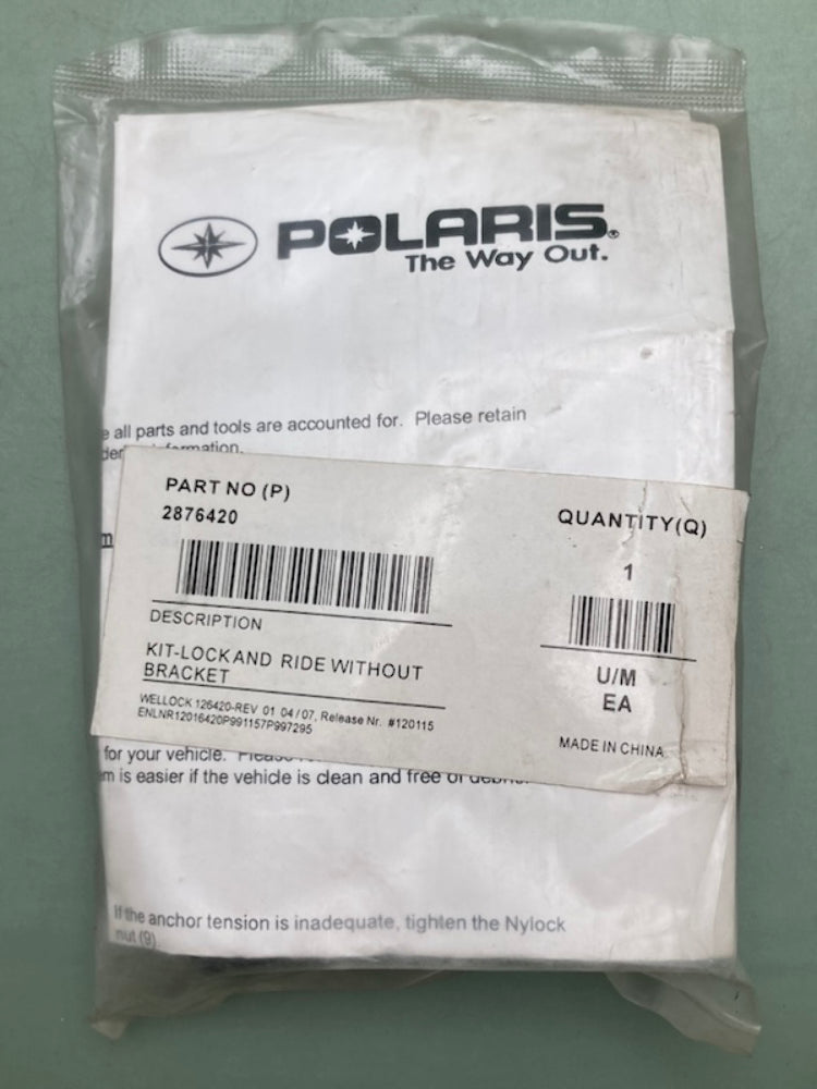 Polaris 2876420 LOCK and RIDE ANCHOR KIT New Genuine
