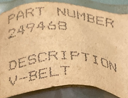 NEW REPLACES KOHLER 249468 BELT - V