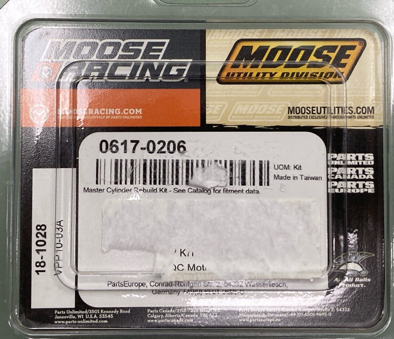 NEW GENUINE MOOSE RACING 0617-0206 Master Cylinder Rebuild Kit