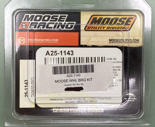 NEW GENUINE MOOSE RACING A25-1143 Rear Wheel Bearing and Seal Kit