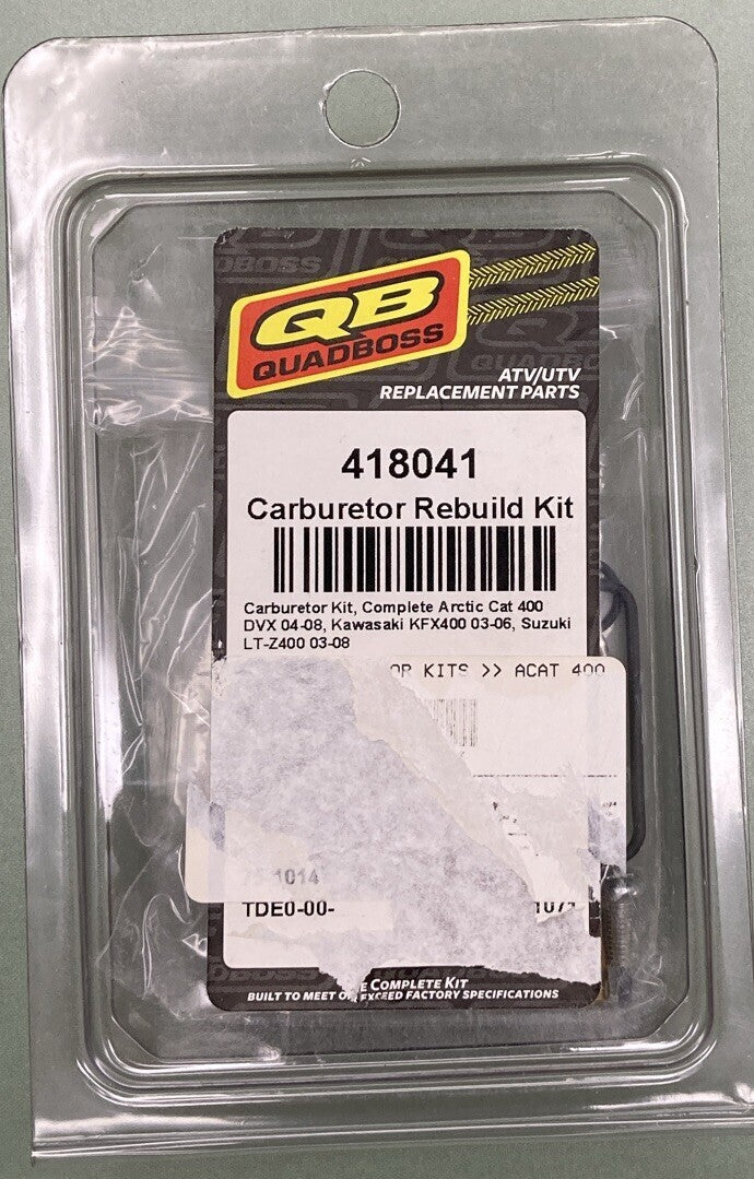 NEW GENUINE QUADBOSS 418041 CARBURETOR REBUILD KIT