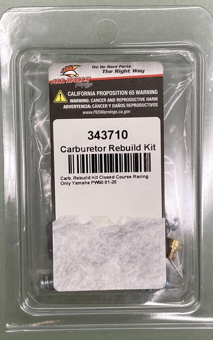 NEW GENUINE ALL BALLS RACING 343710 CARBURETOR REBUILD KIT 26-1304